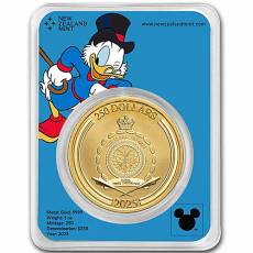 1 Unze Goldmünze Disneys Scrooge McDuck in TEP 2025