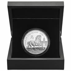 Silbermünze 5 oz Lunar Pferd Royal Mint PP 2026