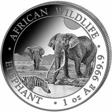 Somalia Elefant 1 Unze Silber 2026