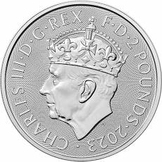 Silbermünze 1 oz Britannia Coronation King Charles III 2023