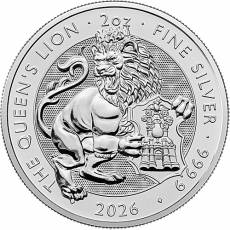 2 Unzen Silber Tudor Beasts Queens Lion 2026