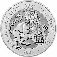 10 Unzen Silbermünze Tudor Beasts The Queens Lion 2026