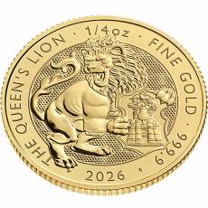 1/4 Unze Goldmünze Tudors Beasts Queens Lion 2026