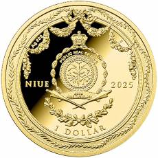 Silbermünze 1 oz Table Clock Faberge Art Proof 2025