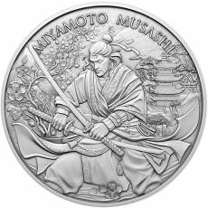 Silber Round 1 oz Legendary Warriors Miyamoto Musashi