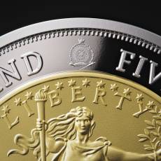 Silbermünze 2 oz Greatest USA Coins Saint-Gaudens Double Eagle Proof/Gold plated 1933