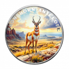 1 oz Silber The Wild Mountain Gabelbock
