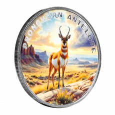 1 oz Silber The Wild Mountain Gabelbock