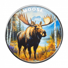 1 oz Silber The Wild Mountain Elch