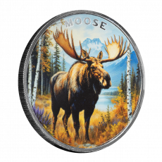 1 oz Silber The Wild Mountain Elch