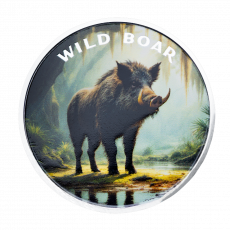 1 oz Silber The Wild Mountain Wildschwein