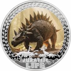 Silbermünze 1 oz  Jurassic Life Stegosaurus Proof 2025