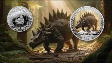 Silbermünze 1 oz  Jurassic Life Stegosaurus Proof 2025