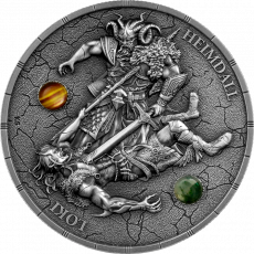 2 Unzen Silber Germania Ragnarök Loki & Heimdall Ultra High Relief UV-Effekt 2025