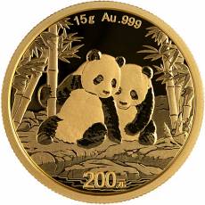 China Panda 15 gramm Gold 2026