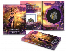 1 Unze Silber Die GERMANISCHE SEHERIN - Witchcraft Herbalist Ritual 5 Mark UV Antik Finish 2025