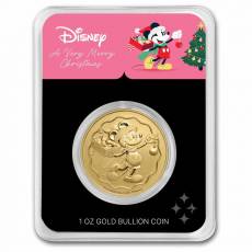 1 Unze Goldmünze Disneys Mickey Christmas in TEP 2025