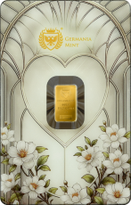 1 gramm Germania Mint - Goldbarren Beste Wünsche 999,9/1000