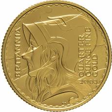 Goldmünze 1/4 Unze Britannia Proof 2003