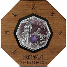 2 Unzen Silber Die GERMANISCHE SEHERIN - Witchcraft Herbalist 10 Mark UV Ultra High Relief 2025