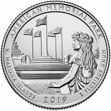 5 oz Silber US- Mint American Beautiful American Memorial Park Mariana Islands 2019