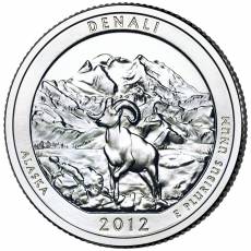 5 oz Silber US- Mint American Beautiful Denali Alaska 2012