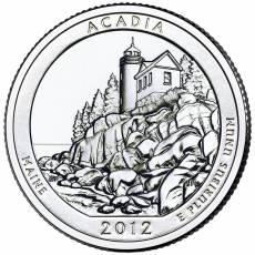 5 oz Silber US- Mint American Beautiful Acadia Maine 2012