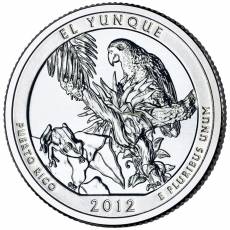 5 oz Silber US- Mint American Beautiful El Yunque Puerto Rico 2012