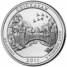5 oz Silber US- Mint American Beautiful Chickasaw Oklahoma 2011