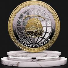 Silbermünze 1 oz Pax - Friedenstaube teilvergoldet Proof Like 2026