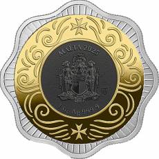 1 Unzen Silber Malta Malteser Ochse - Maltese Ox Ruthenium gilded 2025
