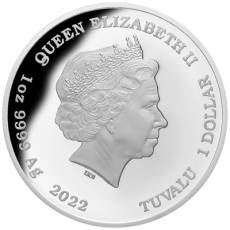 Silbermünze 1 oz Deadly & Dangerous Rotbauchschwarzotter Proof 2022