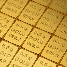 100 x 0,5 gramm Gold - Tafelbarren