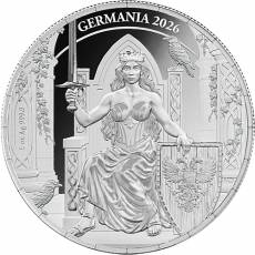 1 Unze Silber Germania 5 Mark Polierte Platte 2026
