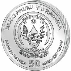 1 Unze Silbermünze Ruanda Lunar Pferd Farbe Proof 2026