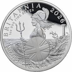 6 Coin-Set Britannia Silber PP 2026