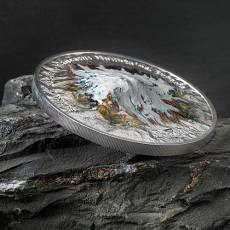 5 Unzen Silbermünze The 7 Summits Elbrus Ultra High Relief erstes Motiv 2021