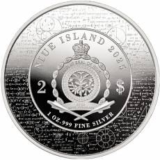 Silbermünze 1 oz Pythagoras – Science Explained Proof 2025