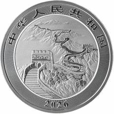 Silbermünze 1 oz China Dragon - Drache farbig 2026