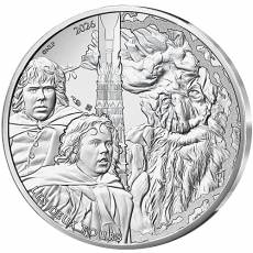 Silbermünze 10 Euro Herr der Ringe(TM) Merry(TM) Pippin(TM) und Baumbart(TM) 2026