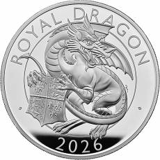 Silbermünze 2 oz Tudor Beasts The Royal Dragon Polierte Platte 2026