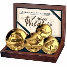 Goldmünzen 4-Coin-Prestige Set Worlds Wildlife Kongo Der Hai 2026