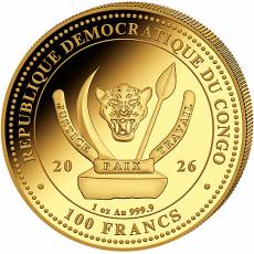 Goldmünzen 4-Coin-Prestige Set Worlds Wildlife Kongo Der Hai 2026