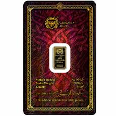 Goldbarren 1/100 oz Germania Mint Gods of Germania - Frigg 999,9/1000 Proof