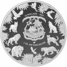 Silbermünzen 3 x 1 oz Wild Essence - Mammal Collection II Proof 2026