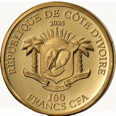 Gold 1-2 oz Big Five Asia Completer Coin P. De Greef 2026