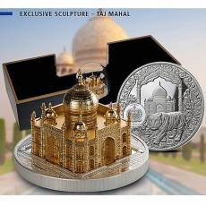 Silbermünze 3 oz FULL SCULPTURE 3D Taj Mahal 2026
