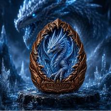 5 oz Feinkupfer ICE DRAGON High Relief 2026