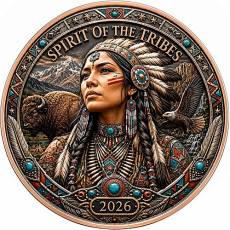 Kupfer 1 oz SPIRIT OF THE TRIBES High Relief 2026