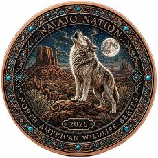 Kupfer 1 oz Spirit of the Wolf High Relief 2026